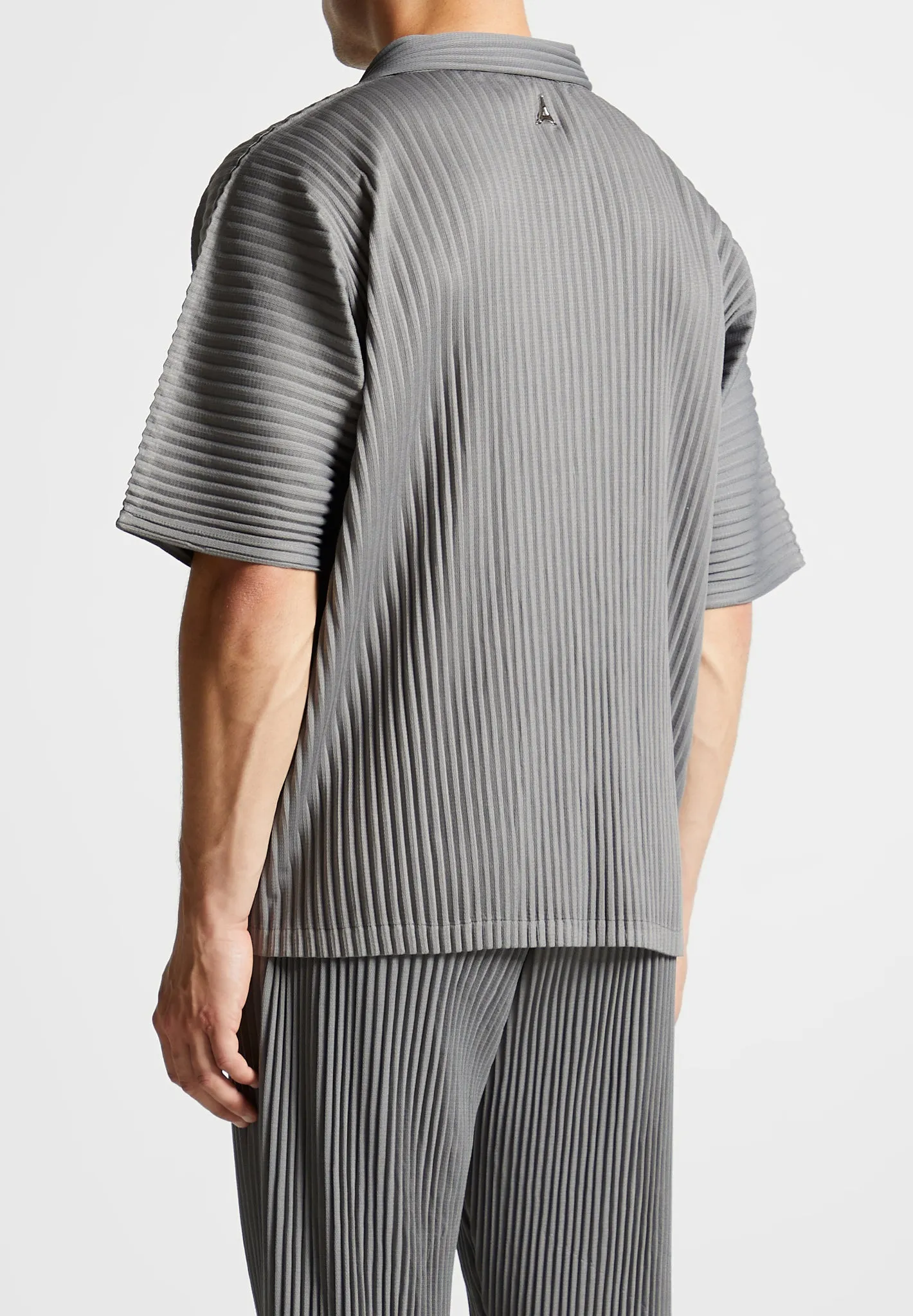 Pleated Shirt - Grey sold by Maniere De Voir product image thumbnail 5