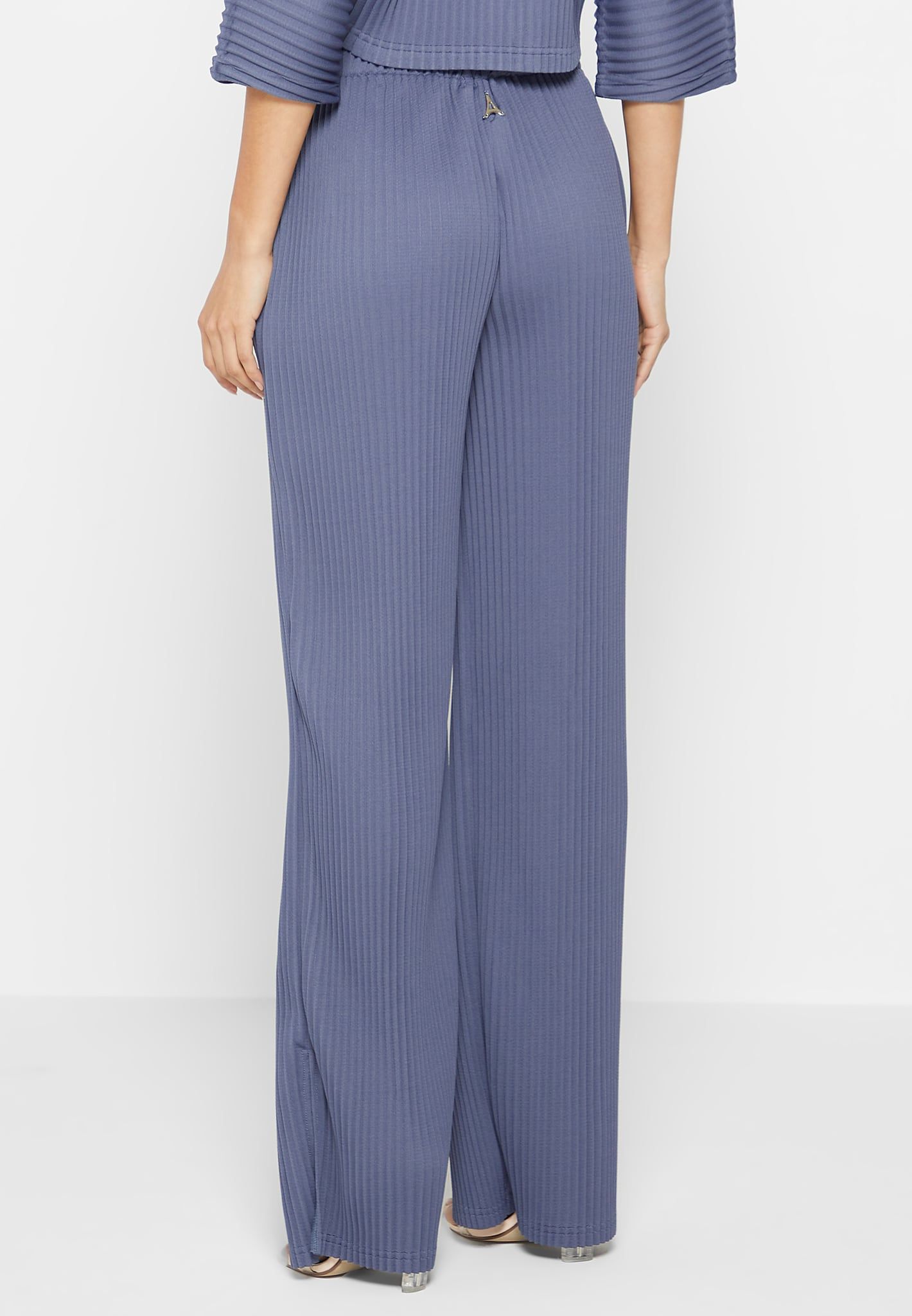 Pleated Trousers - Steel Blue sold by Maniere De Voir product image thumbnail 5