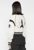 Eiffel Varsity Jacket - Beige sold by Maniere De Voir