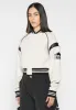 Eiffel Varsity Jacket - Beige sold by Maniere De Voir