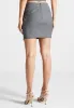 Tailored Asymmetric Mini Skirt - Grey sold by Maniere De Voir