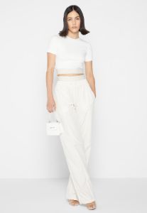 MDV Banded Crop T Shirt - Off White sold by Maniere De Voir