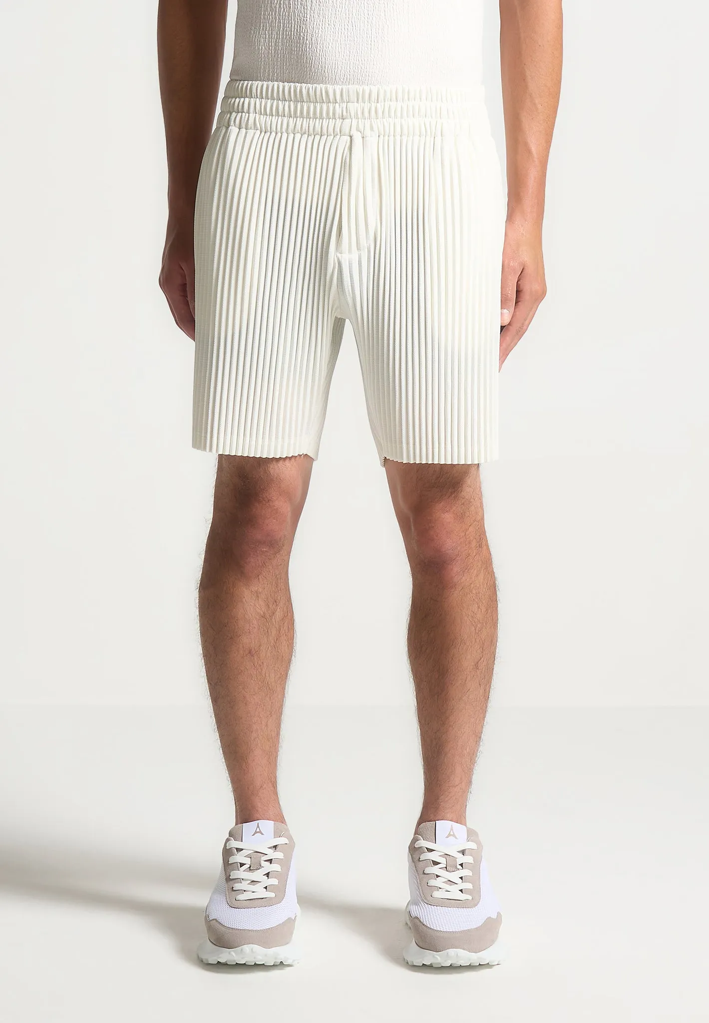 Pleated Shorts - Off White sold by Maniere De Voir