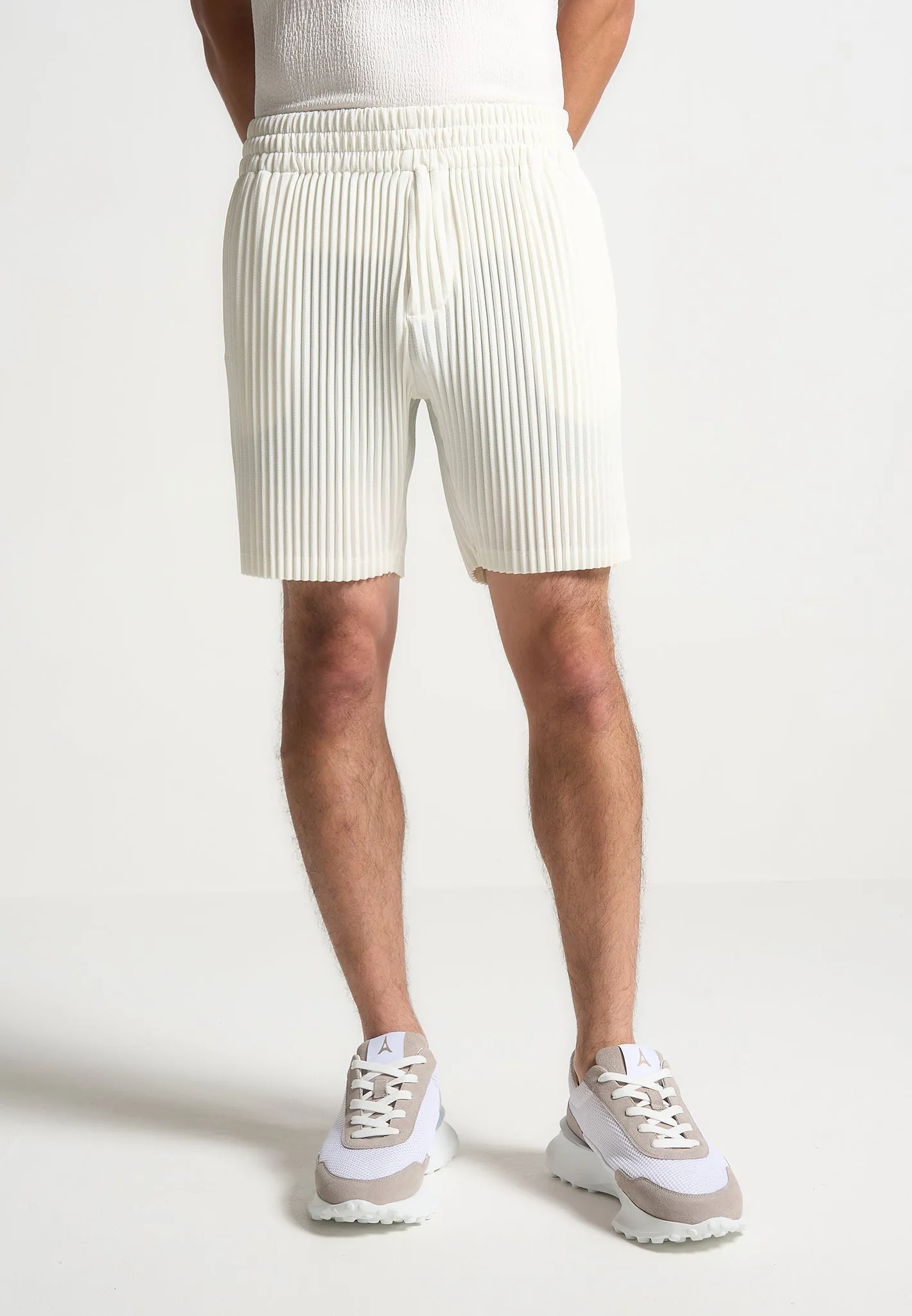 Pleated Shorts - Off White sold by Maniere De Voir product image thumbnail 5