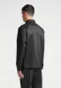 Satin Tailored Shirt with Triangle Pocket - Black sold by Maniere De Voir