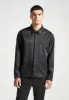 Satin Tailored Shirt with Triangle Pocket - Black sold by Maniere De Voir