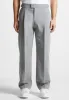 Pleated Tailored Trousers - Light Grey sold by Maniere De Voir