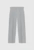 Pleated Tailored Trousers - Light Grey sold by Maniere De Voir