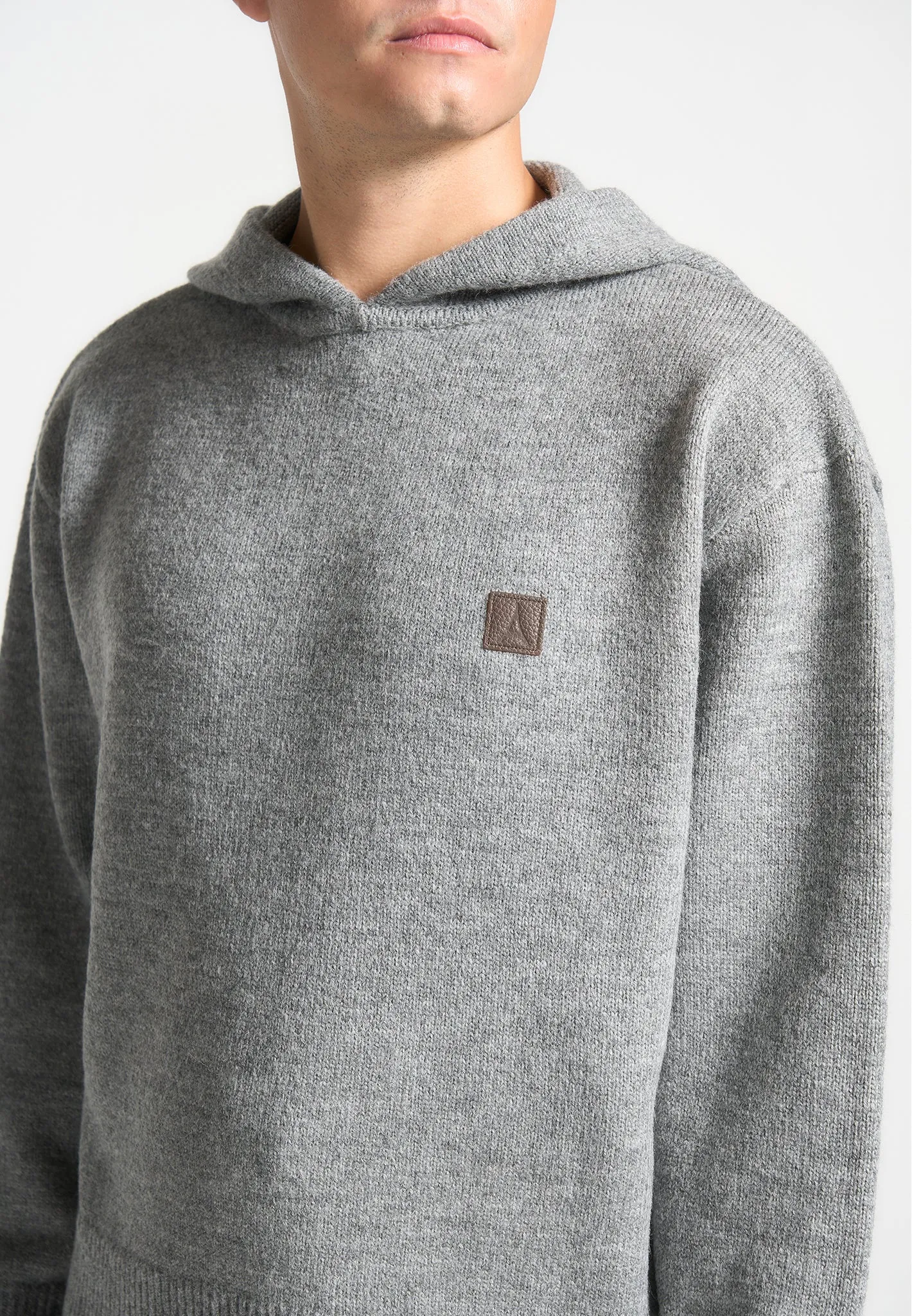 Signature Mohair-Blend Hoodie - Grey sold by Maniere De Voir product image thumbnail 5