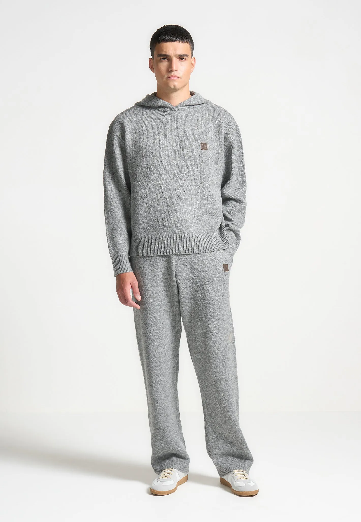 Signature Mohair-Blend Hoodie - Grey sold by Maniere De Voir product image thumbnail 3