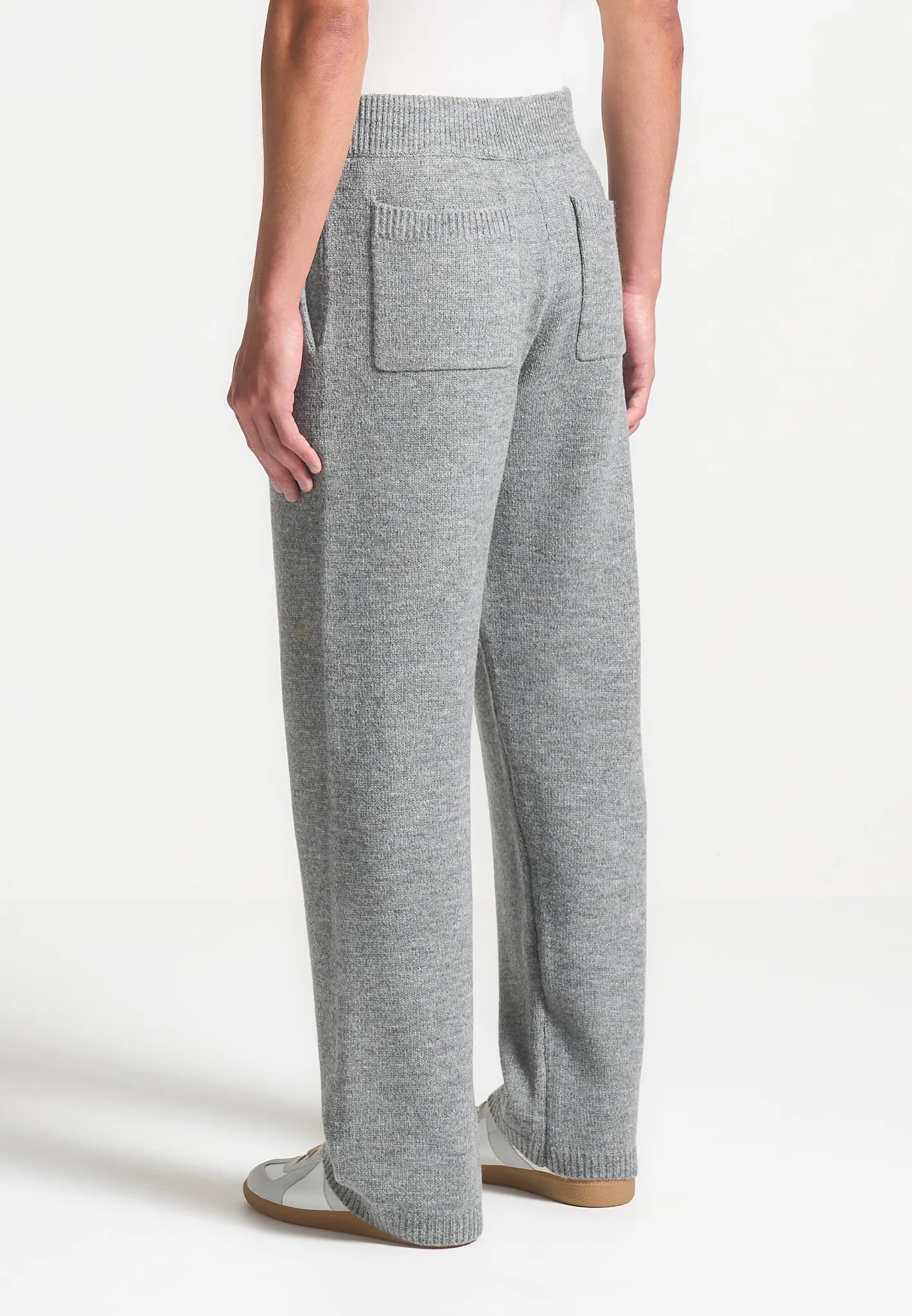 Signature Mohair-Blend Joggers - Grey sold by Maniere De Voir product image thumbnail 4