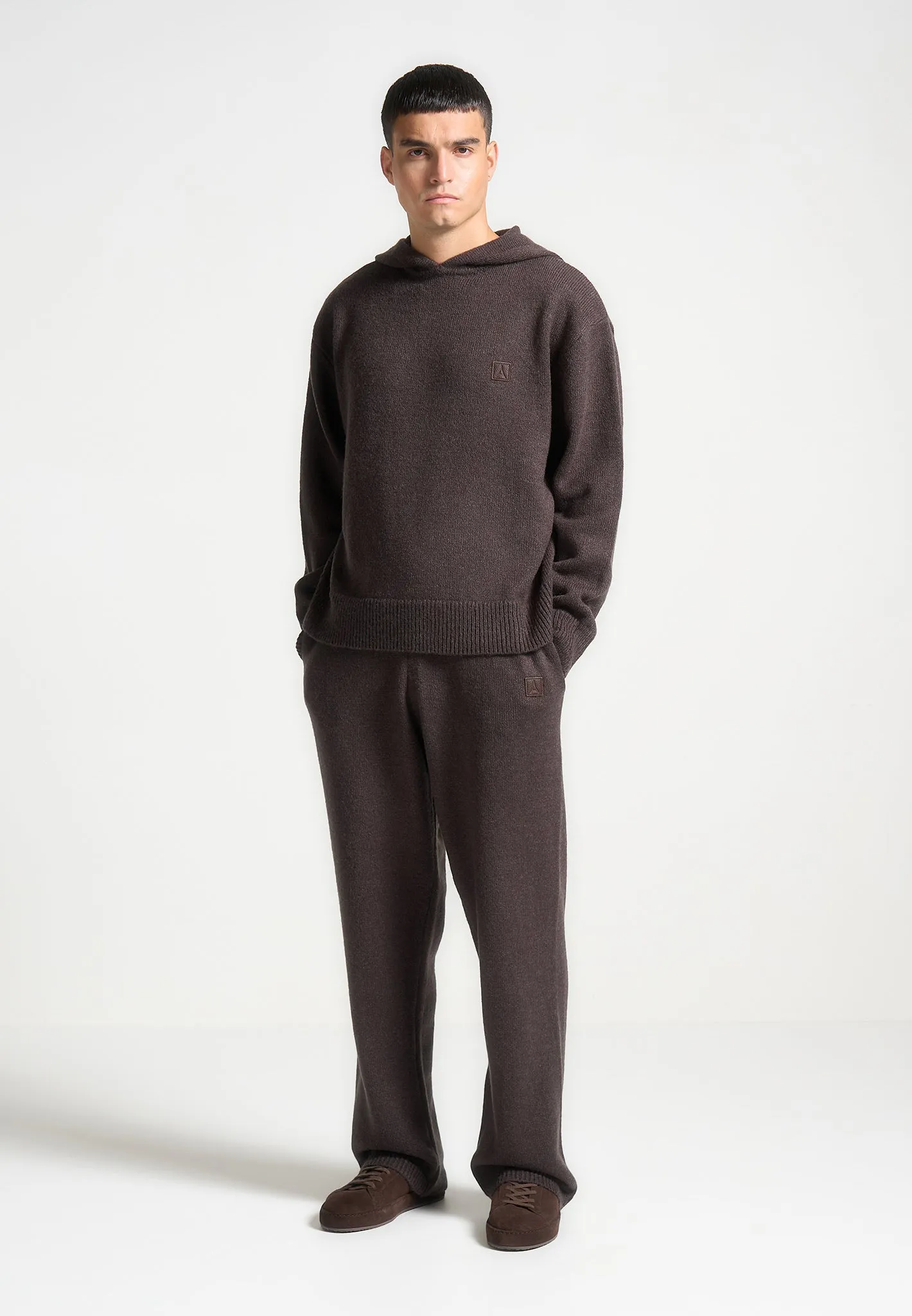 Signature Mohair-Blend Joggers - Brown sold by Maniere De Voir product image thumbnail 3