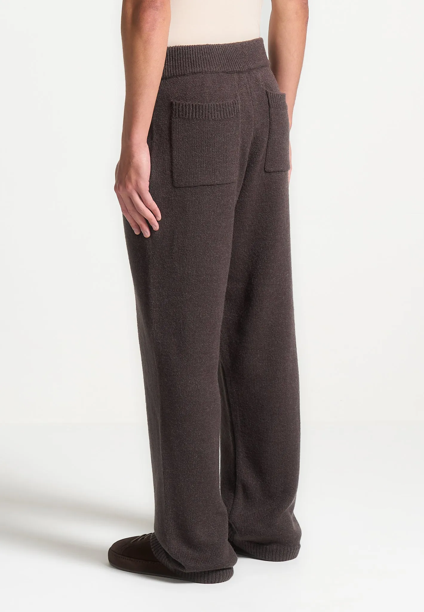 Signature Mohair-Blend Joggers - Brown sold by Maniere De Voir product image thumbnail 4