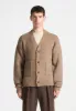 Brushed Wool Knit Cardigan - Beige sold by Maniere De Voir