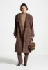 Suede Trench Coat - Brown sold by Maniere De Voir