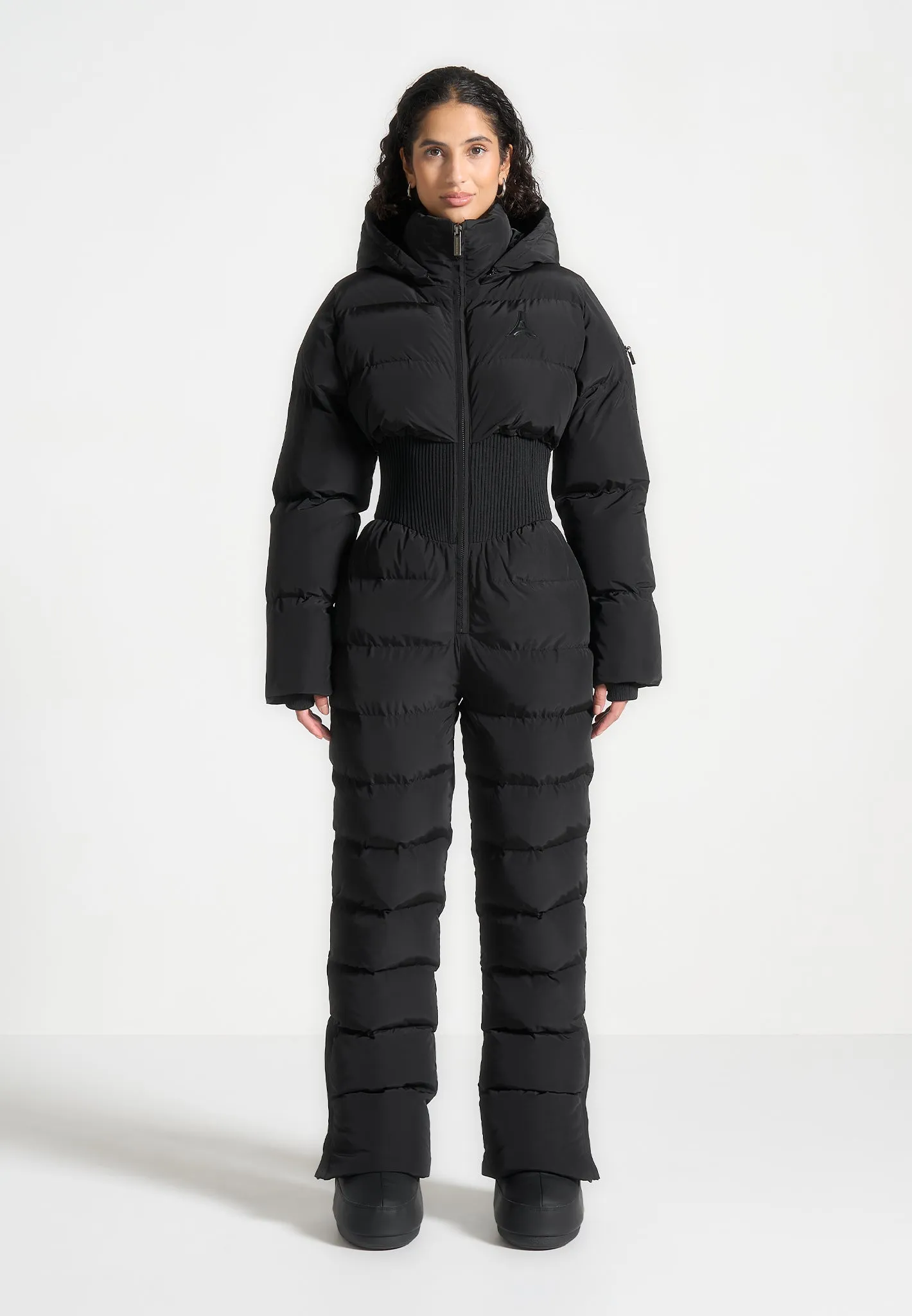 Ski Suit with Corset Detail - Black sold by Maniere De Voir