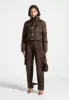 Nylon Eiffel Cropped Puffer Jacket - Brown sold by Maniere De Voir