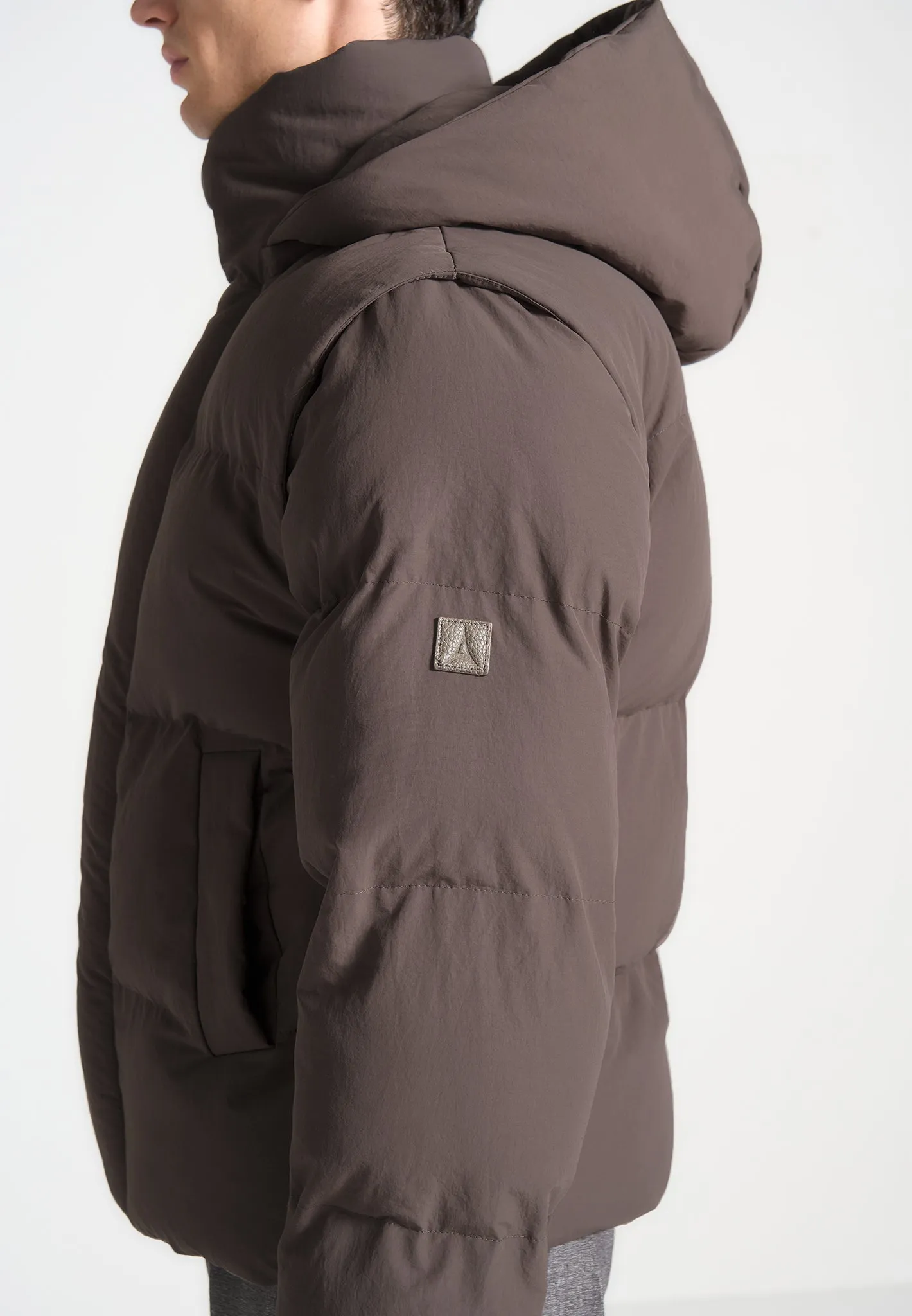 2-in-1 Puffer Jacket & Gilet - Mauve sold by Maniere De Voir product image thumbnail 3