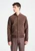 Suede Bomber Jacket - Brown sold by Maniere De Voir