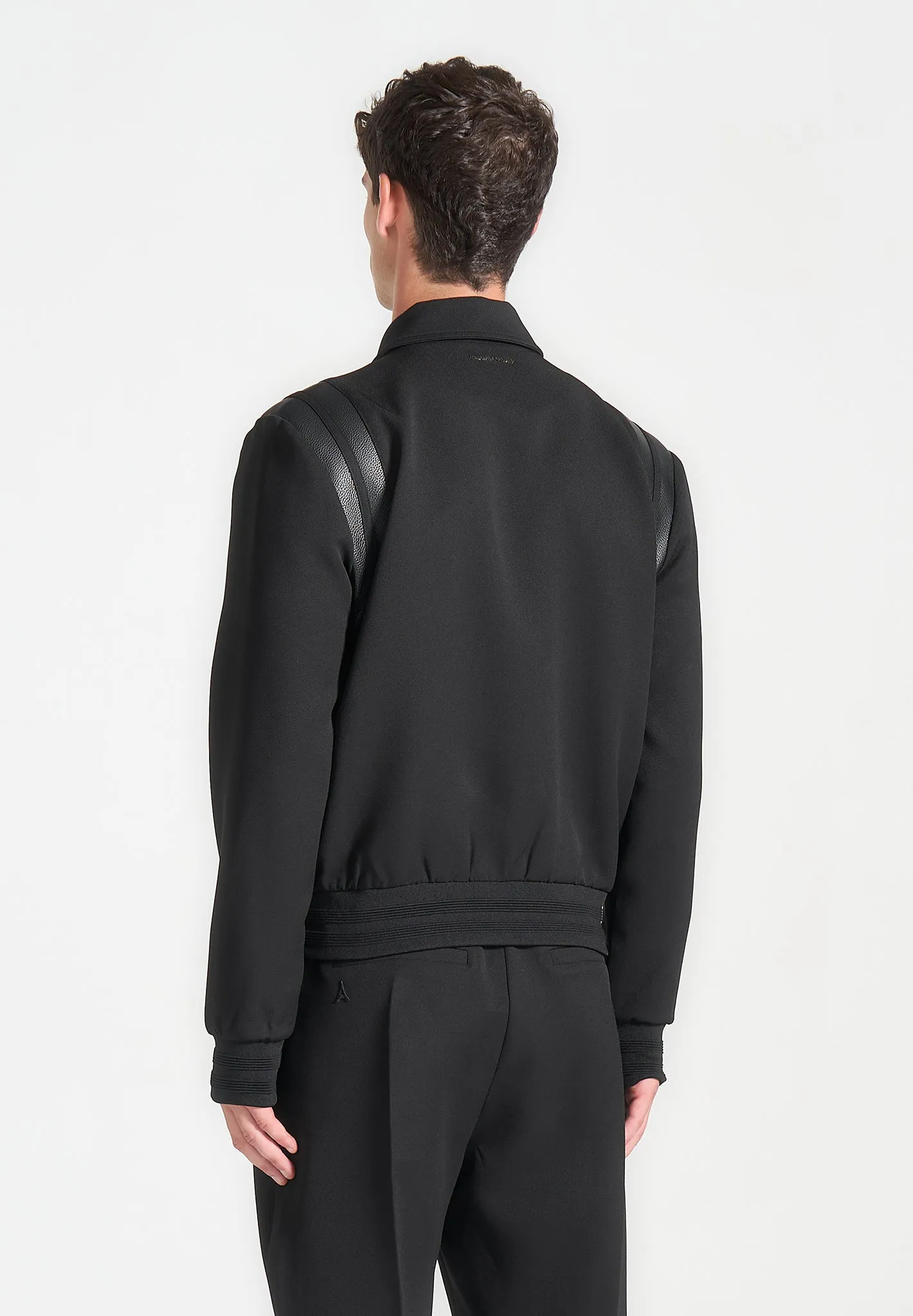 Denis - Tailored Varsity Jacket - Black sold by Maniere De Voir product image thumbnail 5