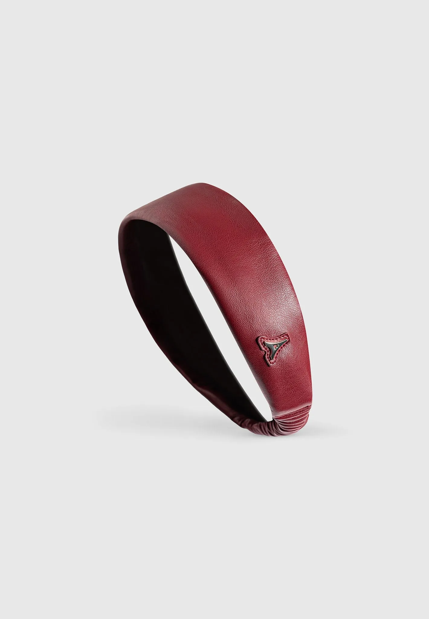 Lilou - Leather Eiffel Headband - Wine Red sold by Maniere De Voir product image thumbnail 2
