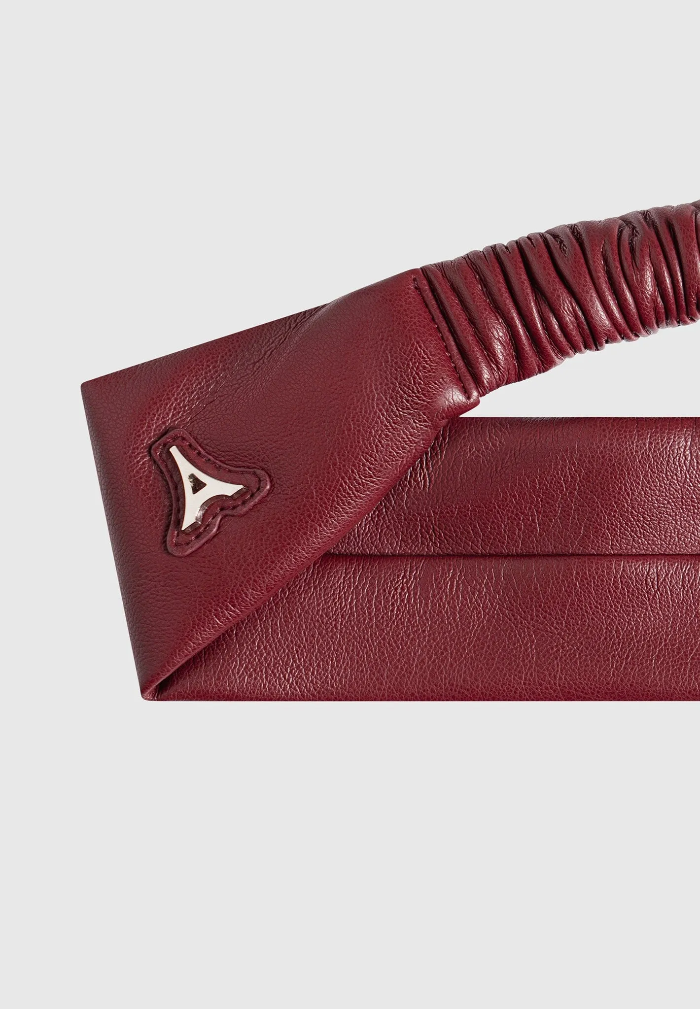 Lilou - Leather Eiffel Headband - Wine Red sold by Maniere De Voir product image thumbnail 3