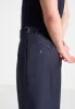Pierre - Relaxed Fit Twin Pleat Tailored Trousers - Navy sold by Maniere De Voir