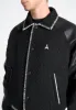 Tweed & Leather Varsity Jacket - Black sold by Maniere De Voir