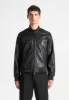 Leather Bomber Jacket - Black sold by Maniere De Voir