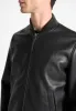 Leather Bomber Jacket - Black sold by Maniere De Voir