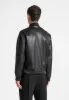 Leather Bomber Jacket - Black sold by Maniere De Voir