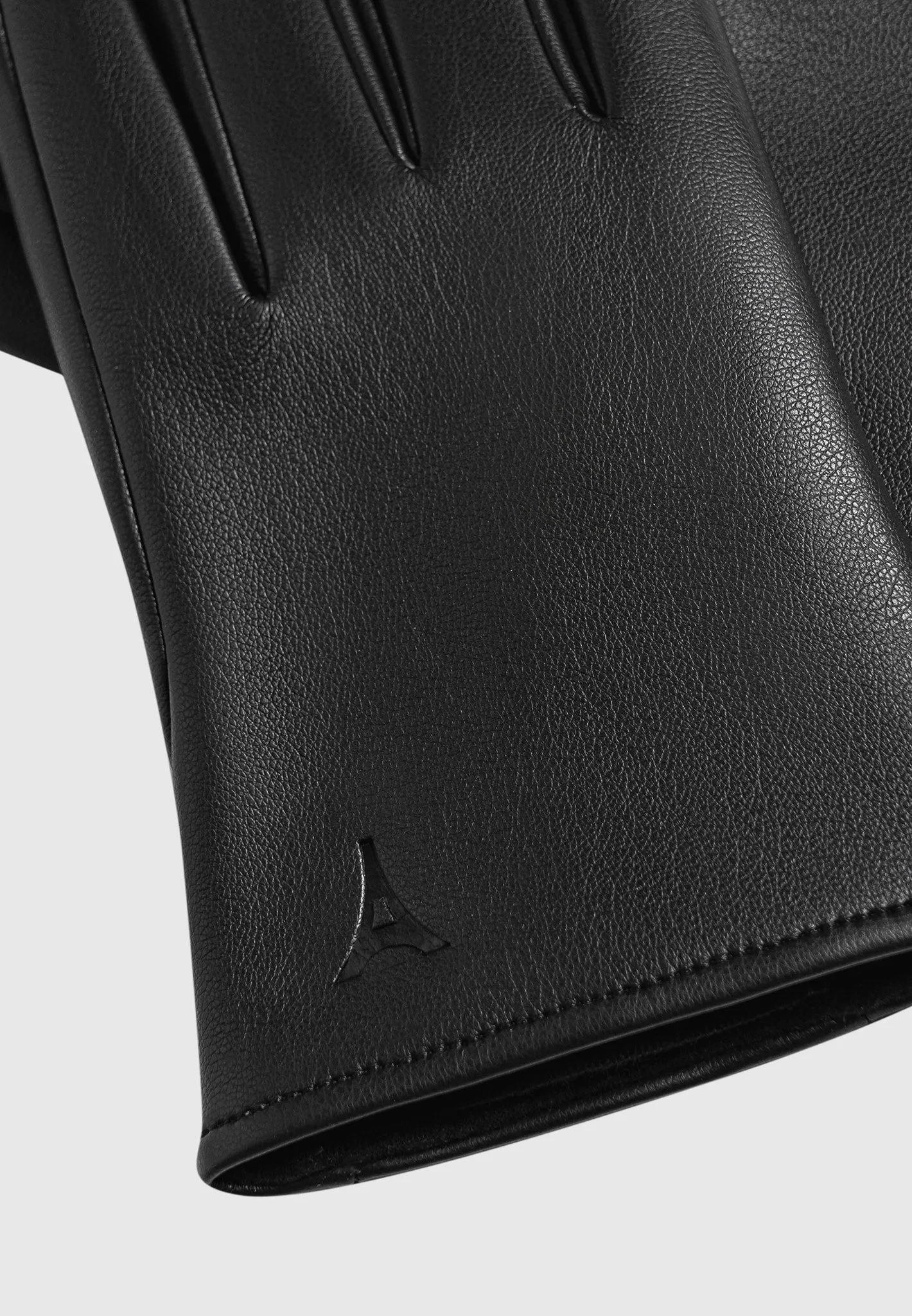 Leather Short Gloves - Black sold by Maniere De Voir product image thumbnail 2