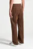Isaac - Pintuck Joggers - Brown sold by Maniere De Voir