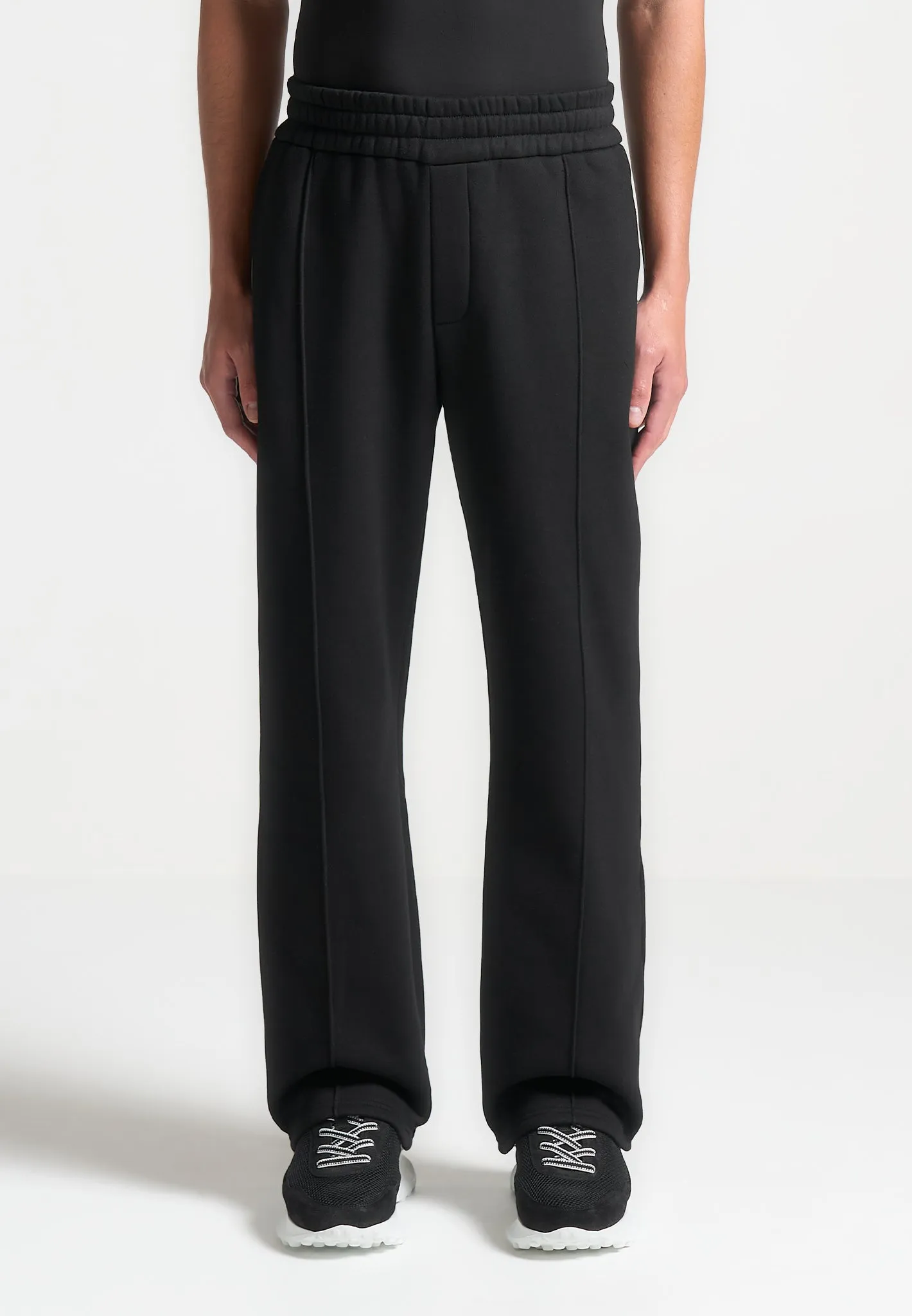 Isaac - Pintuck Joggers - Black sold by Maniere De Voir
