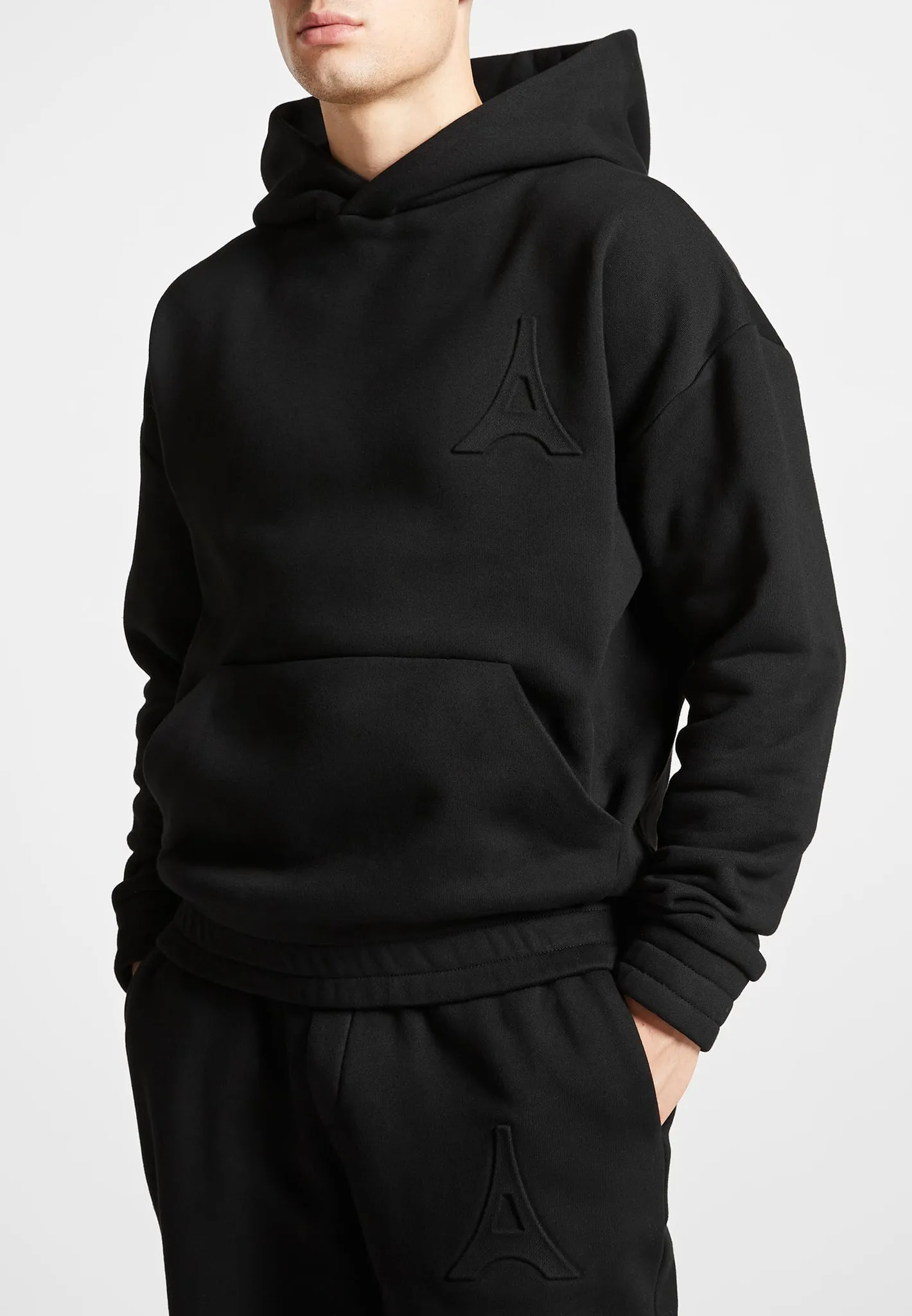 Victor - Eiffel Embossed Hoodie - Black sold by Maniere De Voir product image thumbnail 3