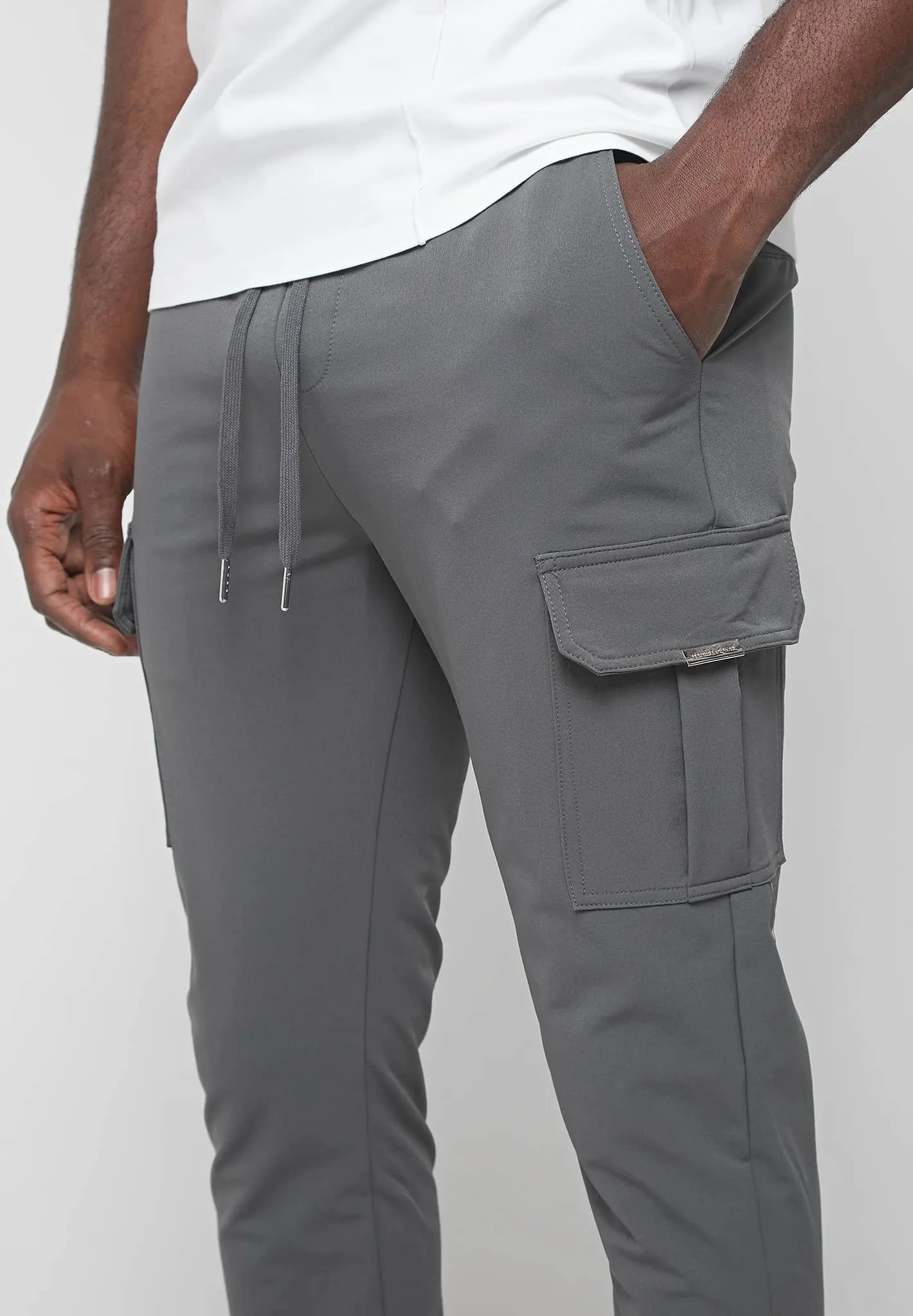 Technical Cargo Pants - Dark Grey sold by Maniere De Voir product image thumbnail 3