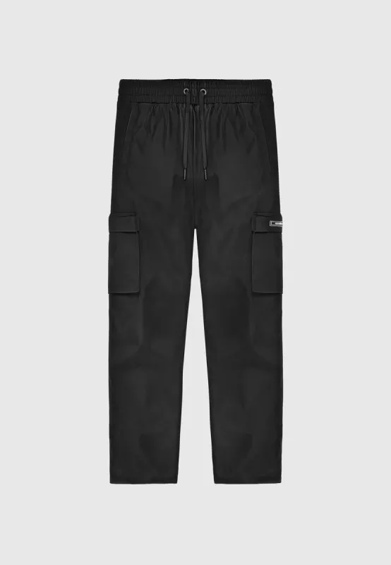 Nylon Cargo Pants - Black sold by Maniere De Voir