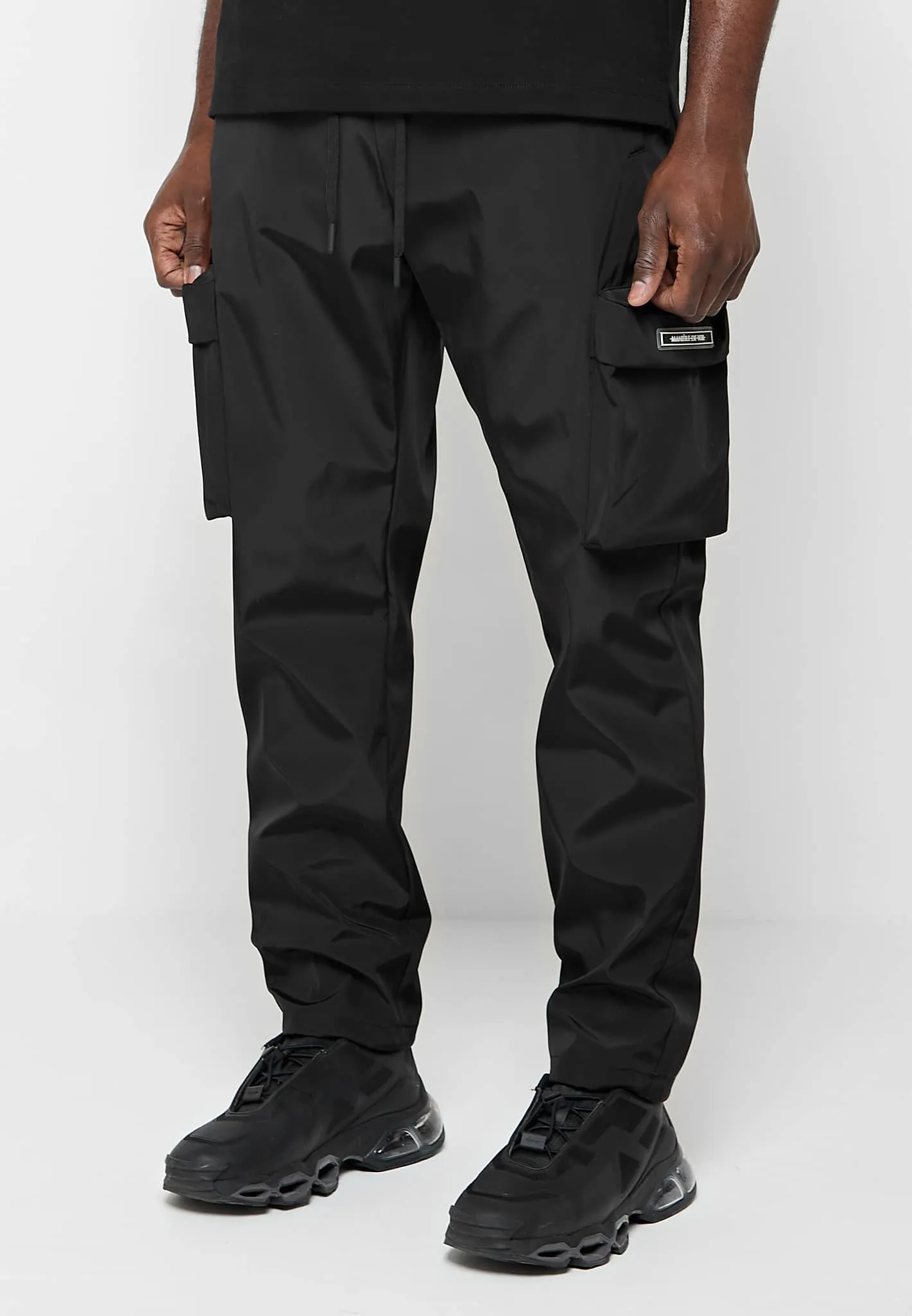 Nylon Cargo Pants - Black sold by Maniere De Voir product image thumbnail 4