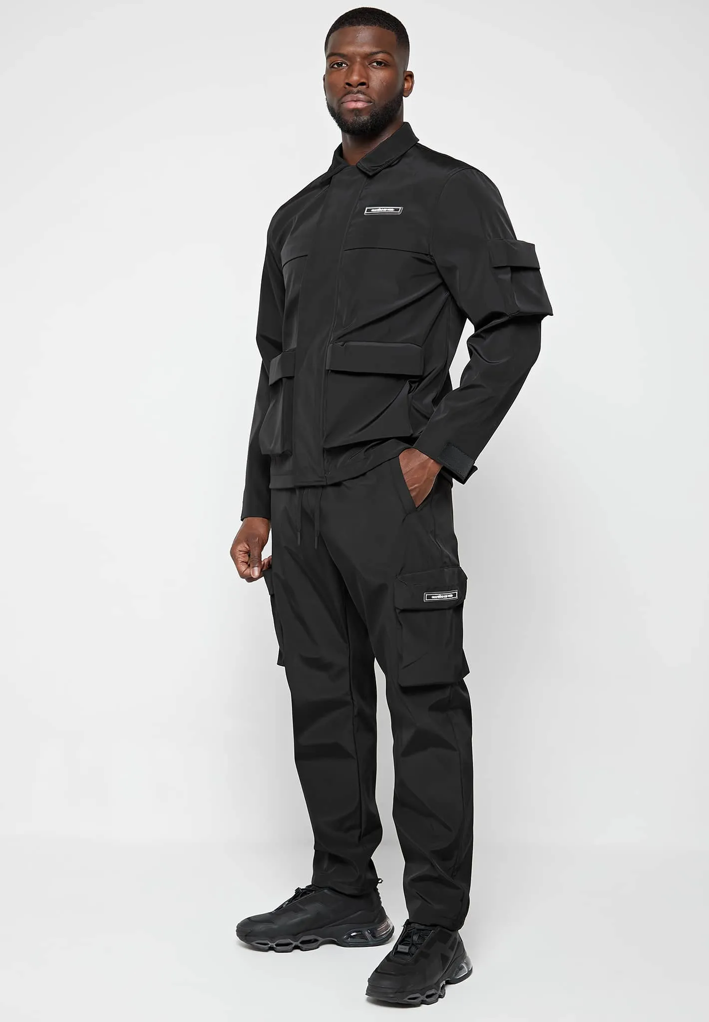 Nylon Cargo Pants - Black sold by Maniere De Voir product image thumbnail 2