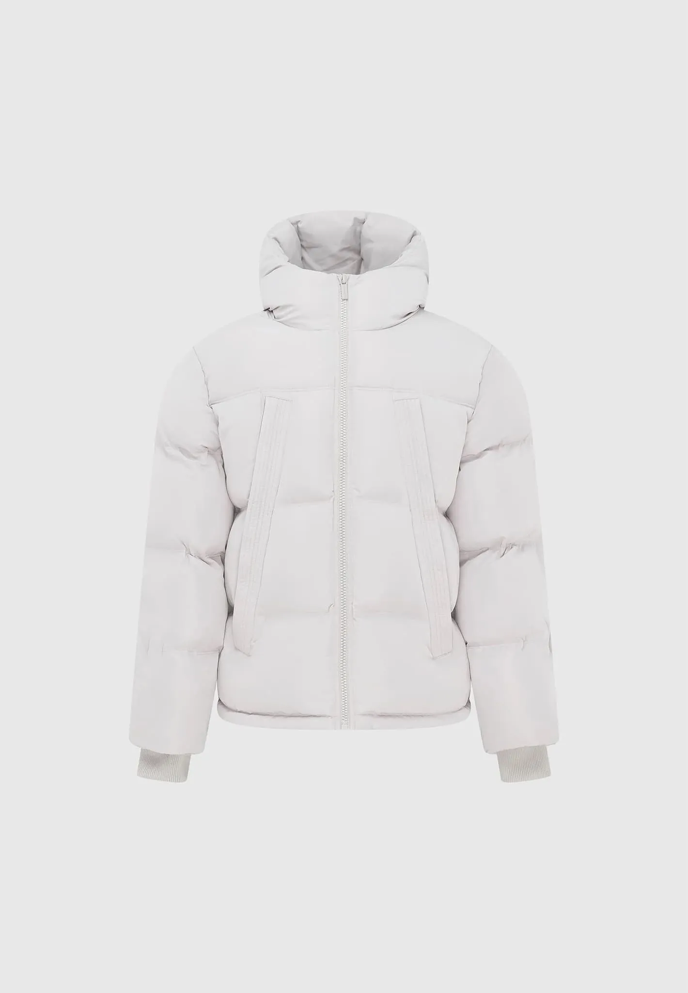 High Neck Puffer Jacket - Ice Grey sold by Maniere De Voir