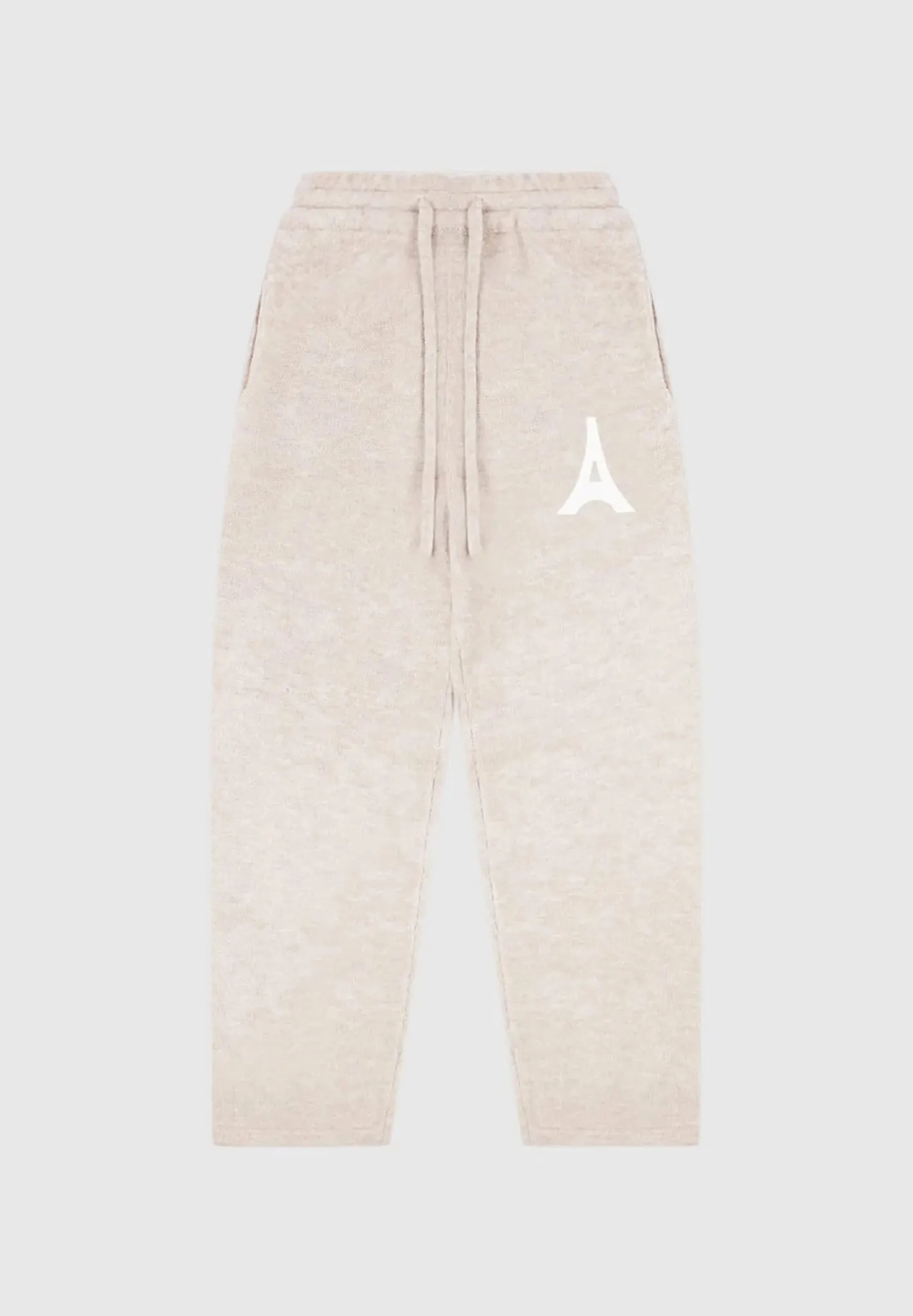 Knitted Relaxed Fit Eiffel Joggers - Beige sold by Maniere De Voir