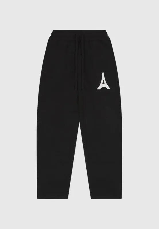 Knitted Relaxed fit Eiffel Joggers - Black sold by Maniere De Voir