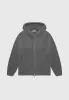 Chunky Knit Zip Through Hoodie - Charcoal Grey sold by Maniere De Voir
