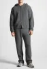 Chunky Knit Zip Through Hoodie - Charcoal Grey sold by Maniere De Voir