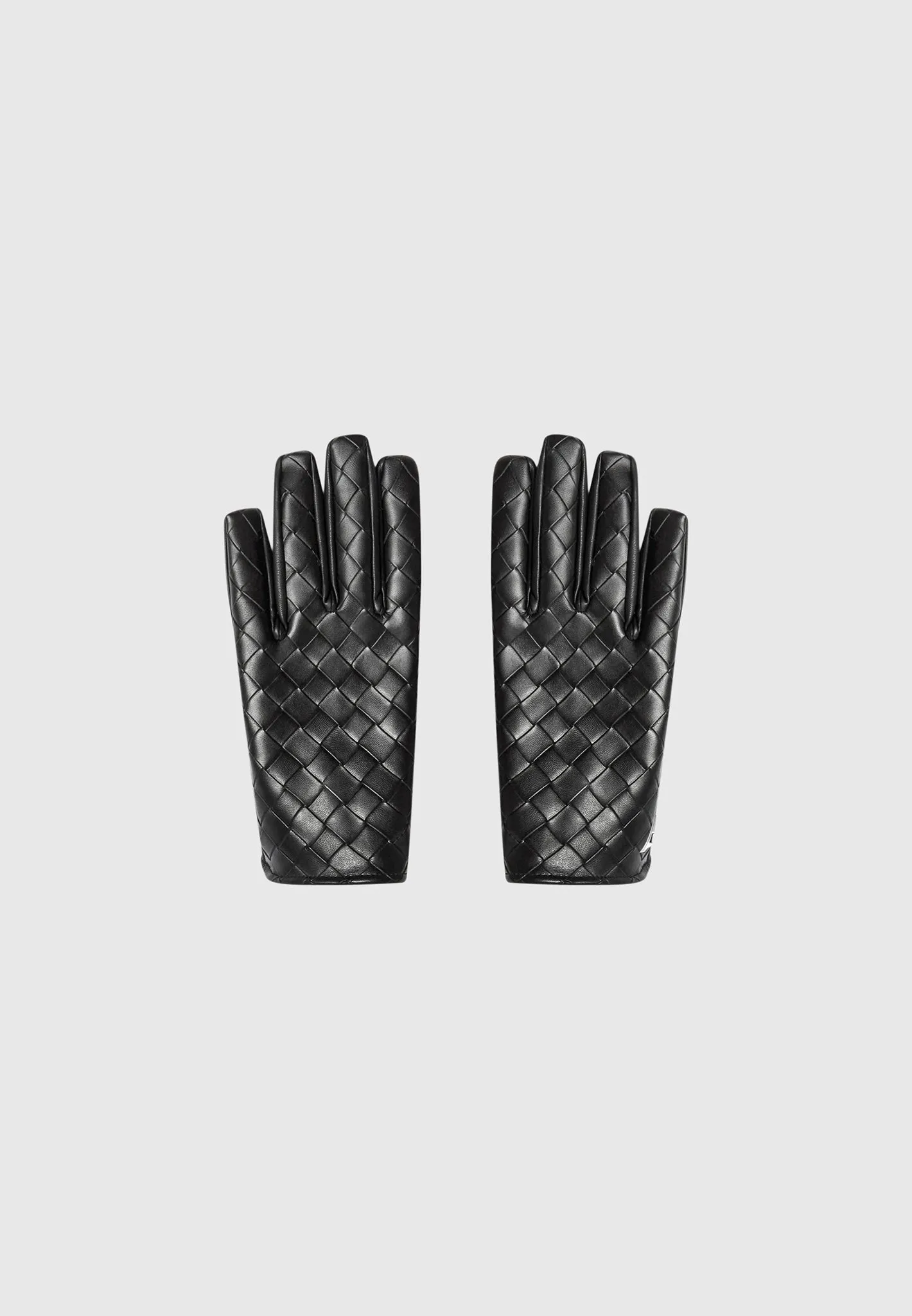 Leather Woven Gloves - Black sold by Maniere De Voir