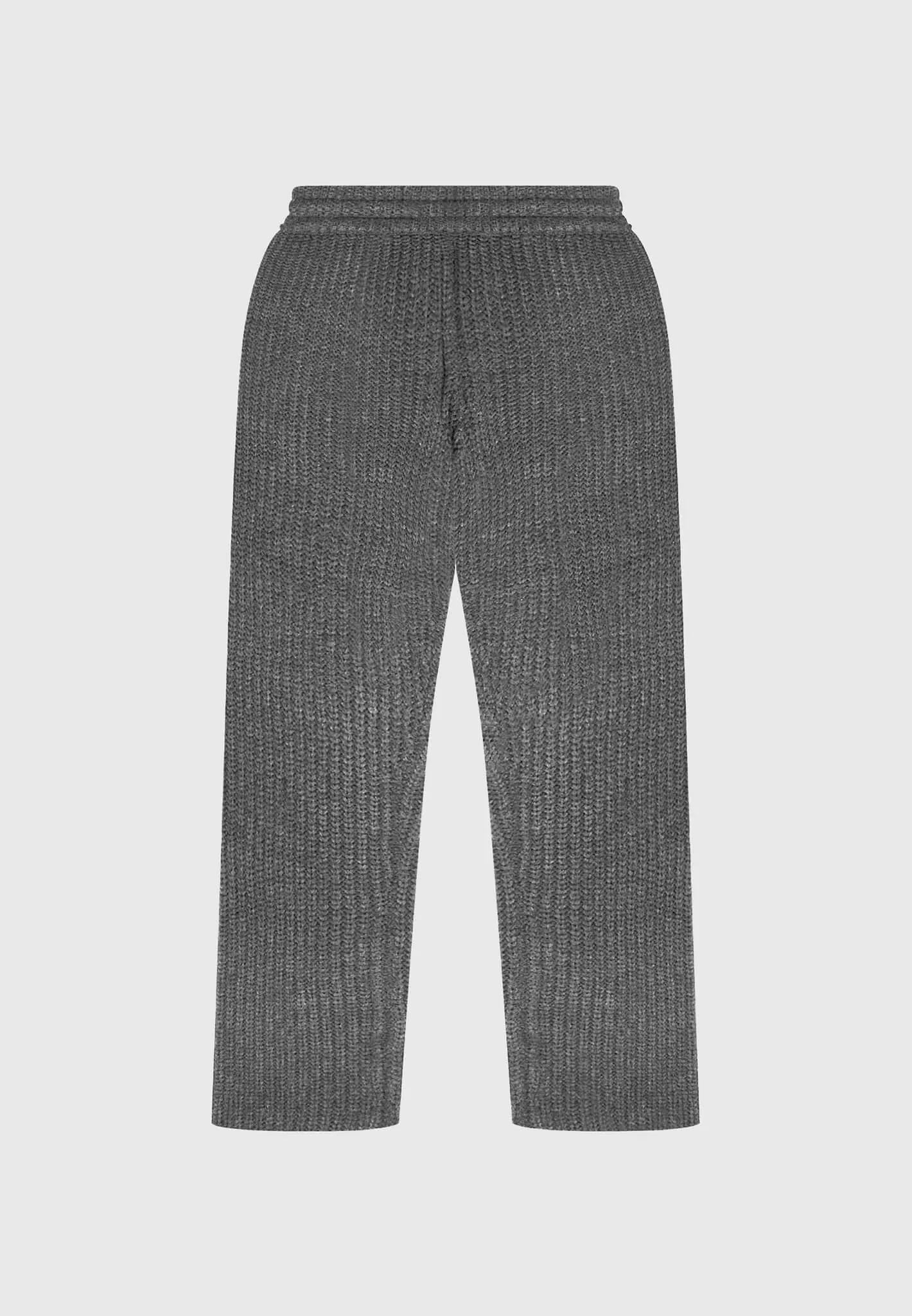 Chunky Knit Straight Leg Joggers - Charcoal Grey sold by Maniere De Voir product image thumbnail 2