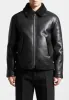 Leather Shearling Jacket - Black sold by Maniere De Voir