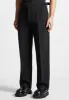 Tailored Wool Twill Trousers - Black sold by Maniere De Voir
