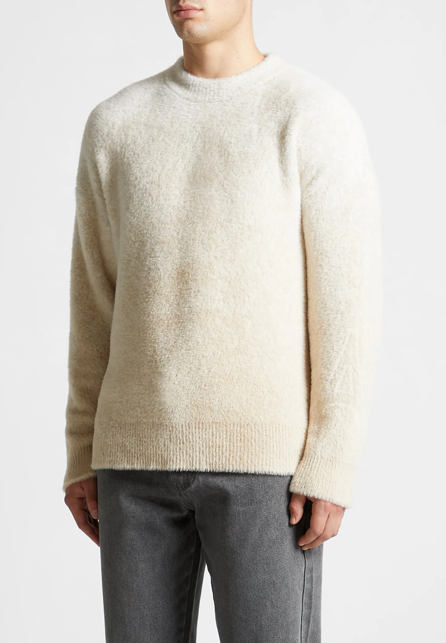 Eiffel Ombré Knit Jumper - White/Beige - Limited Edition sold by Maniere De Voir product image thumbnail 4