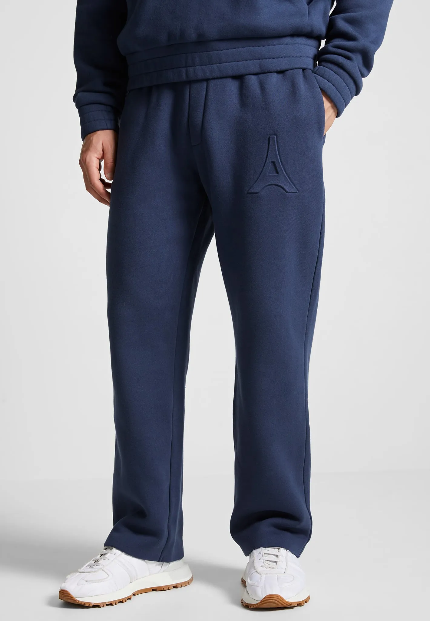 Cédric - Eiffel Embossed Joggers - Airforce Blue sold by Maniere De Voir